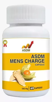 Picture of ASDM MENS CHARGE CAPSULE 60 CAPS 500mg